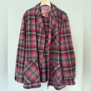 Vintage Pendleton Woolen Mills Plaid Blazer/Shacket
